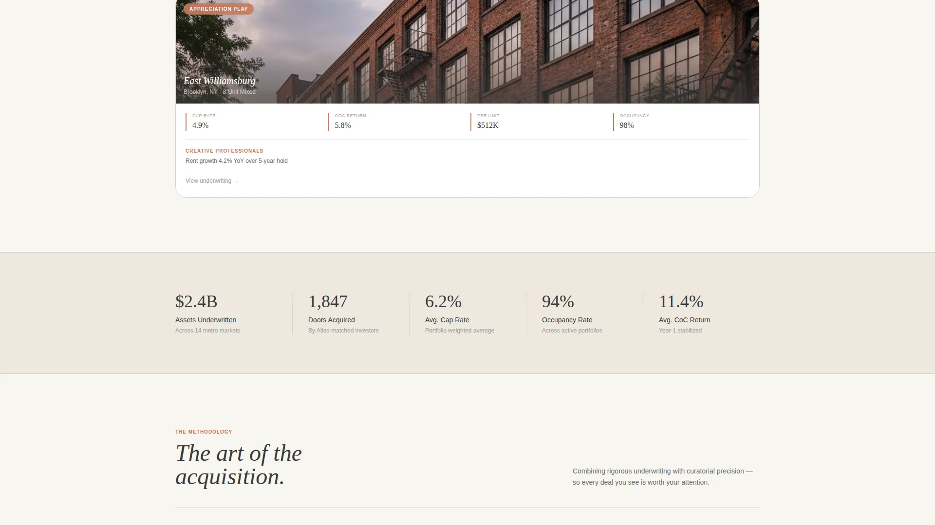 Specialist Condo & Apartment Real Estate Portfolio & Case Study Website Template