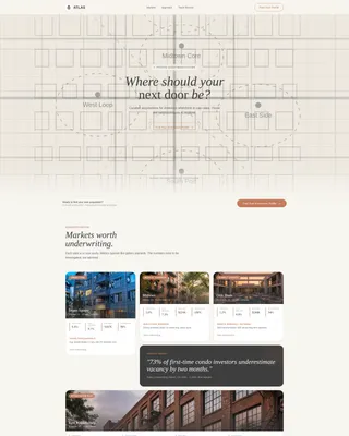 Specialist Condo & Apartment Real Estate Portfolio & Case Study Website Template