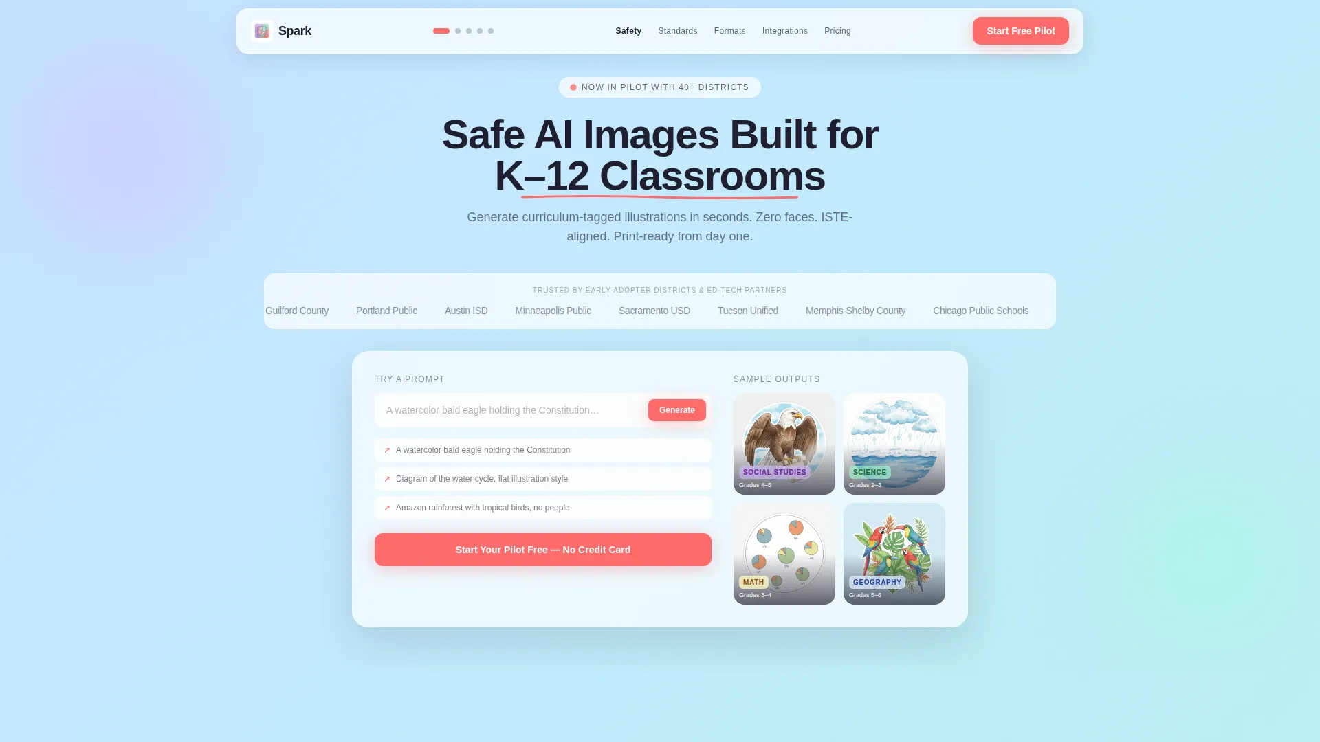 Premium K-12 Landing Page Template