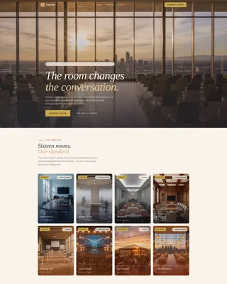 Executive Conference Center Rental Landing Page