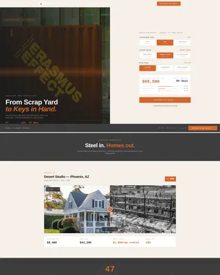 Container Home Landing Page Template