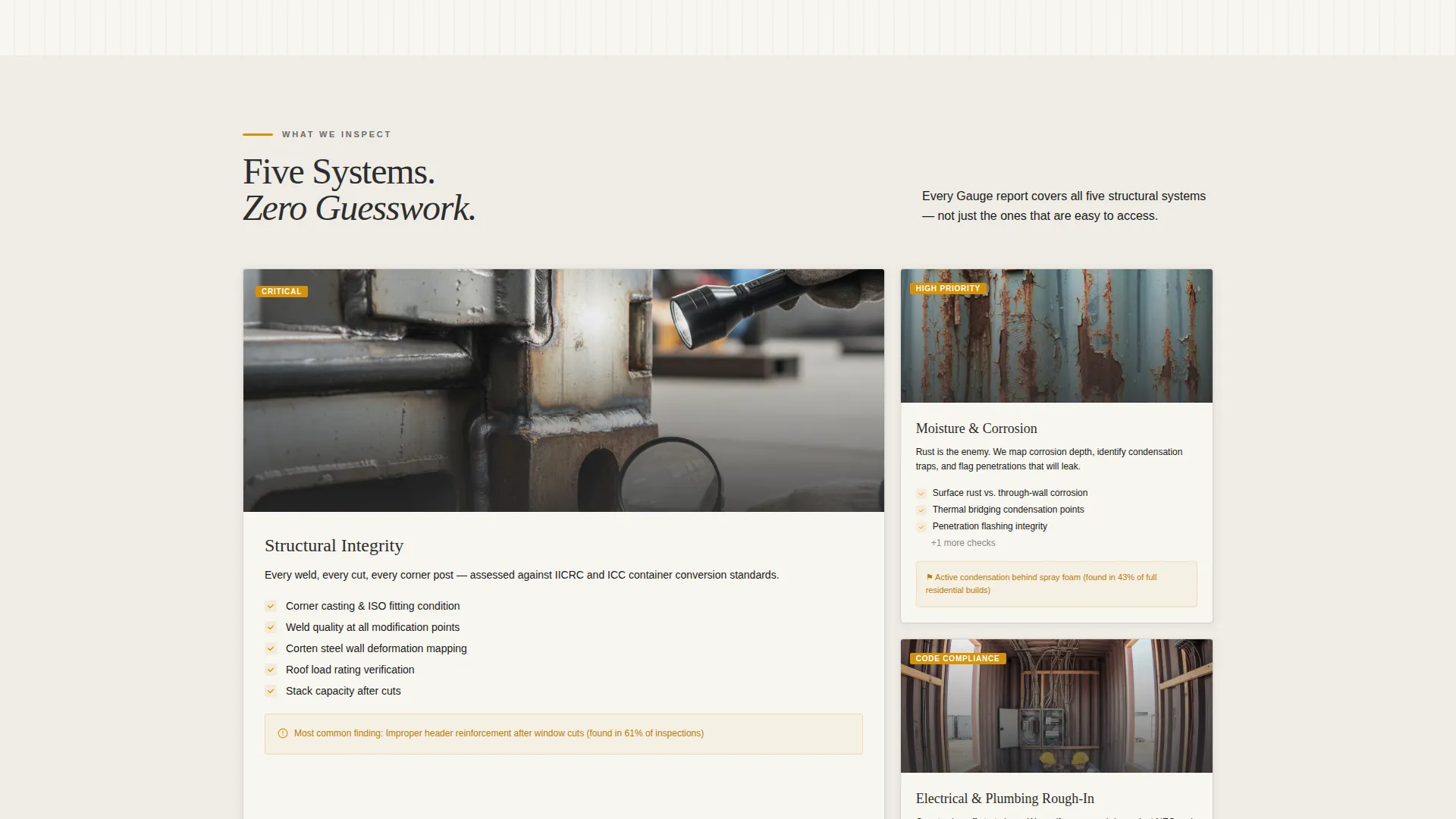 Container Home Inspector Landing Page Template