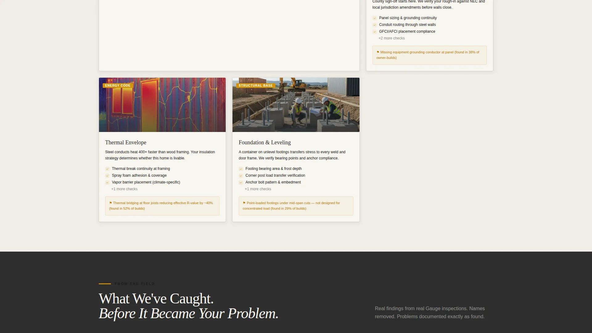 Container Home Inspector Landing Page Template