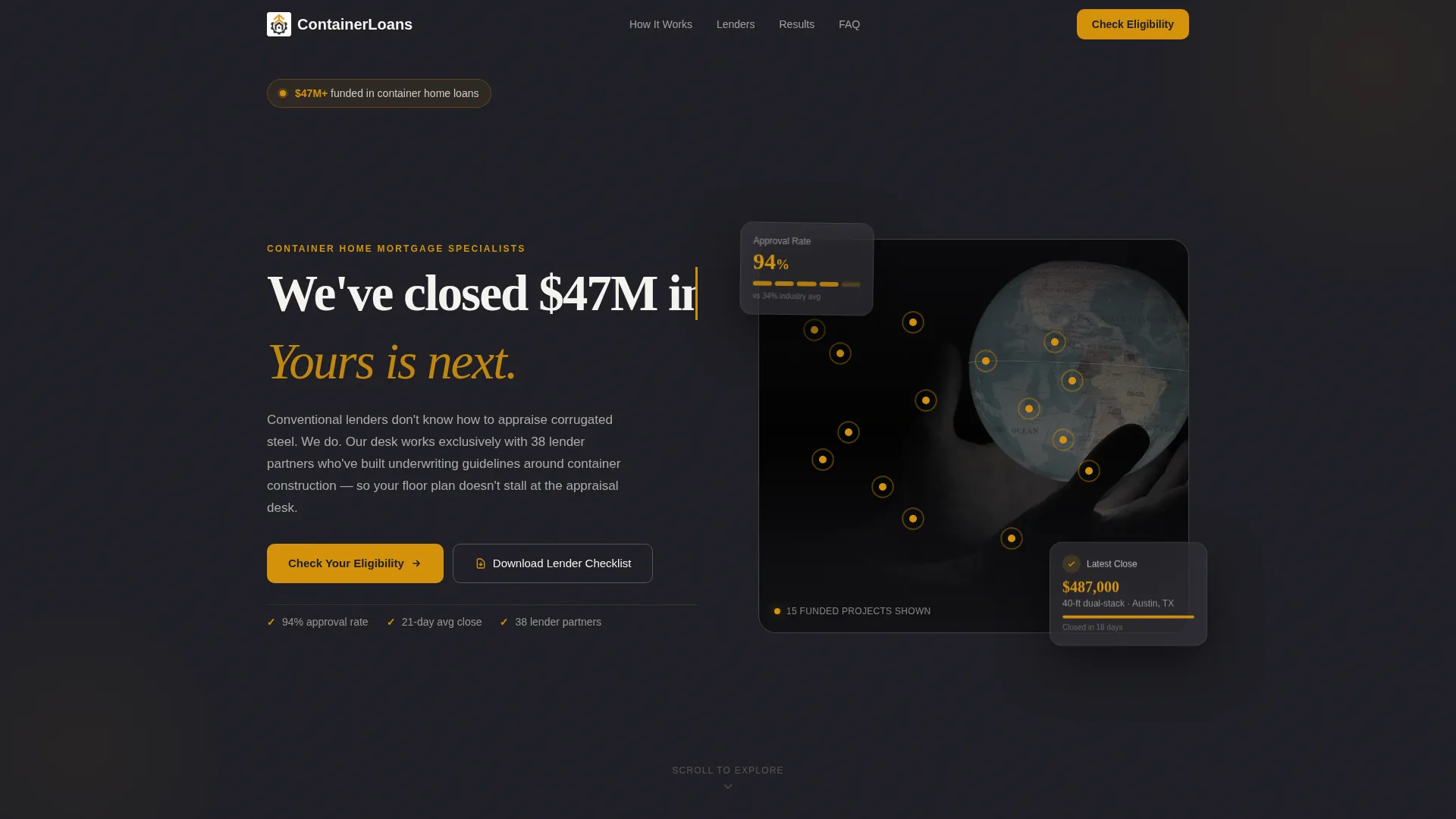 Precision Mortgage Landing Page Template