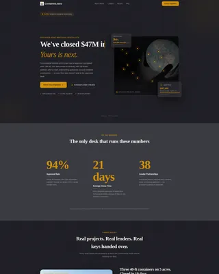 Precision Mortgage Landing Page Template