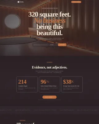 Container Home Staging Landing Page Template