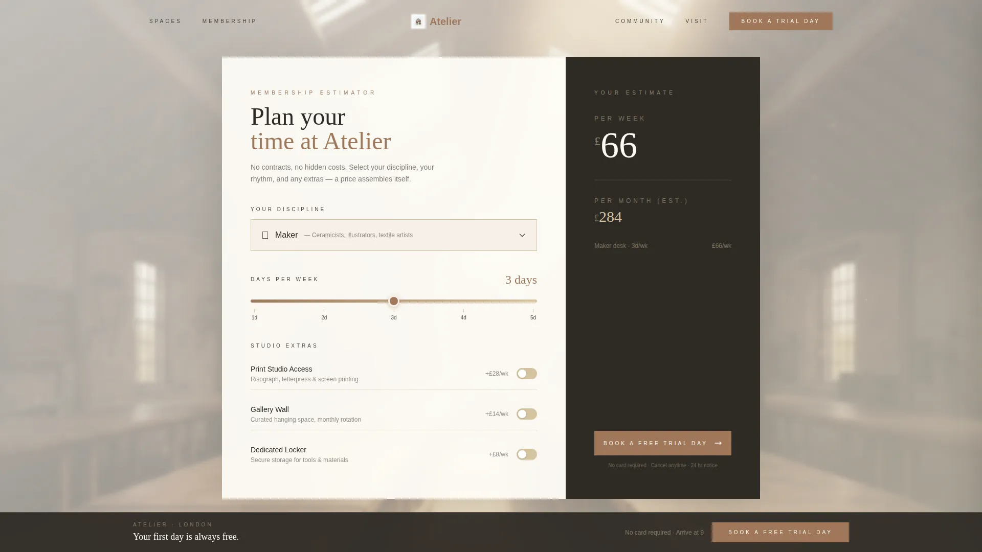 Coworking Landing Page Template for Creative Spaces