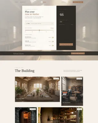 Coworking Landing Page Template for Creative Spaces