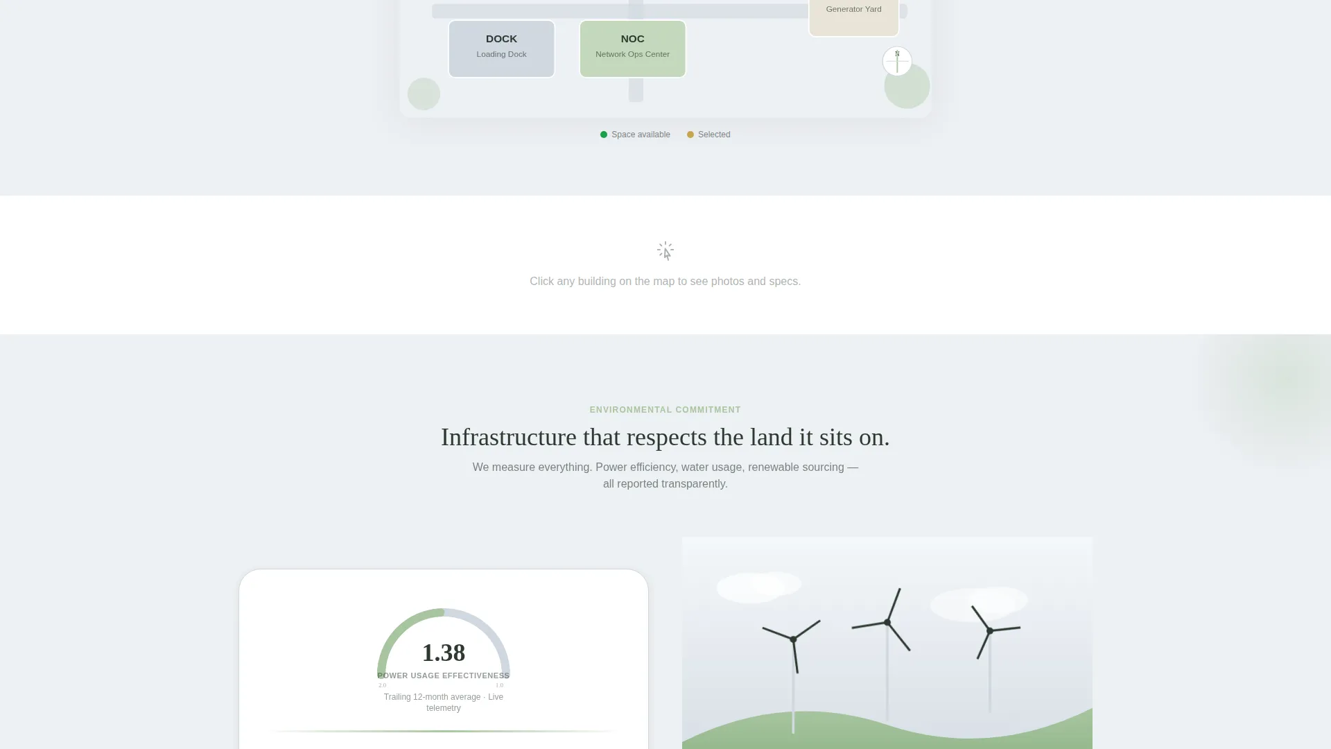 Colocation Data Center Landing Page Template