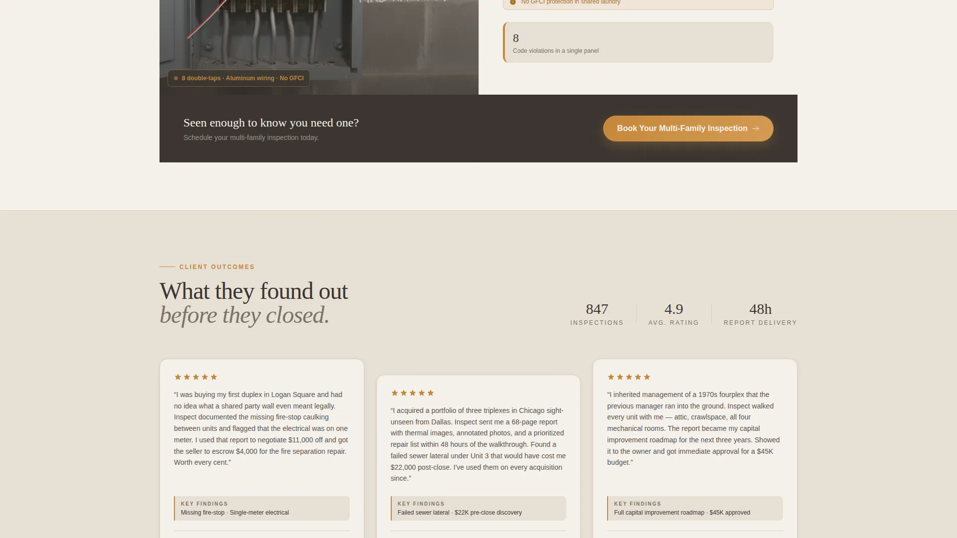 Duplex & Multi-Family Real Estate Appointment Booking Website Template