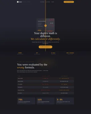 Specialist Duplex & Multi-Family Real Estate Appointment Booking Website Template