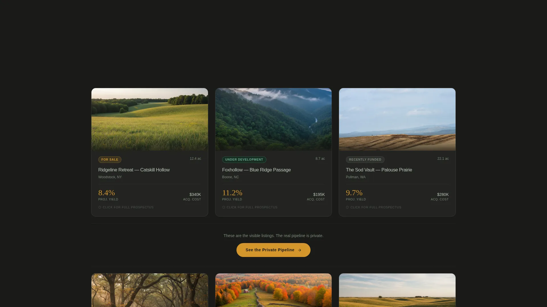 Earth-Sheltered Home Investment Landing Page Template