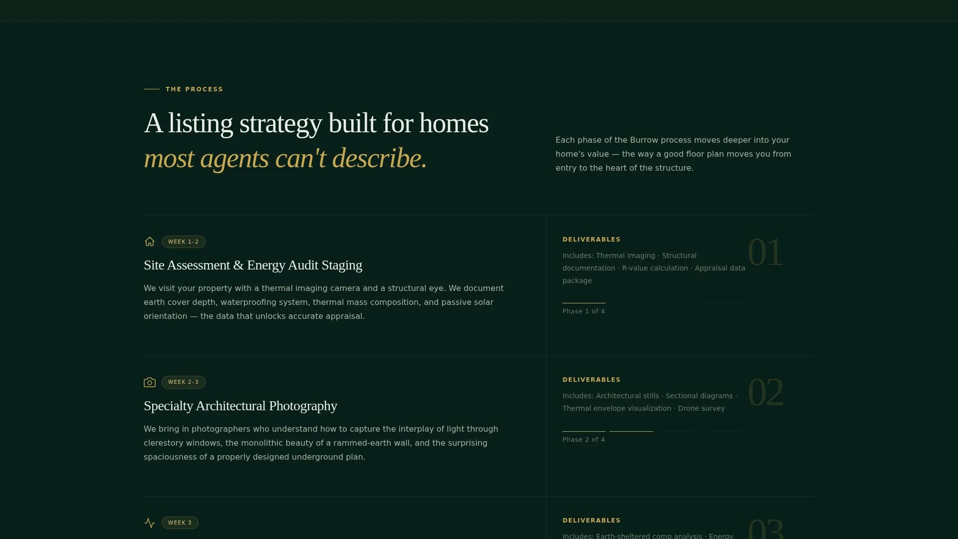 Earth-Sheltered Home Real Estate Landing Page