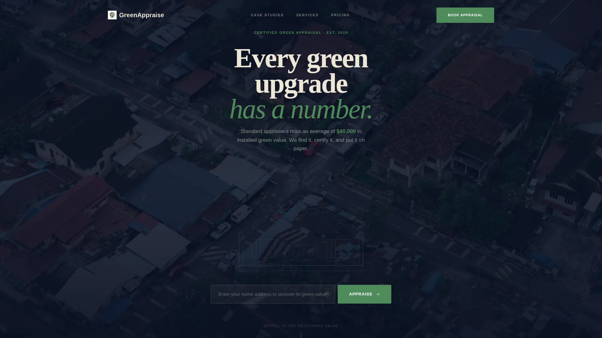 Certified Eco Home Landing Page Template