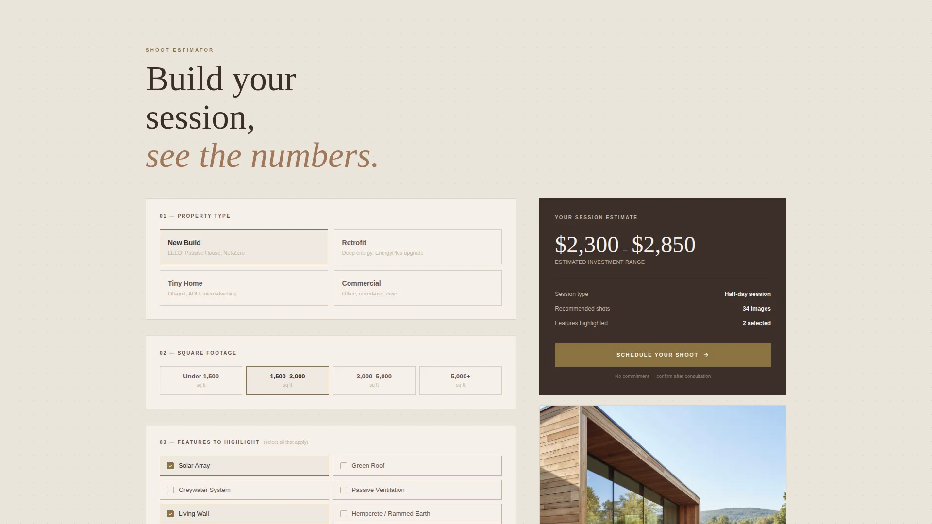 Eco & Green Home Photography Landing Page Template