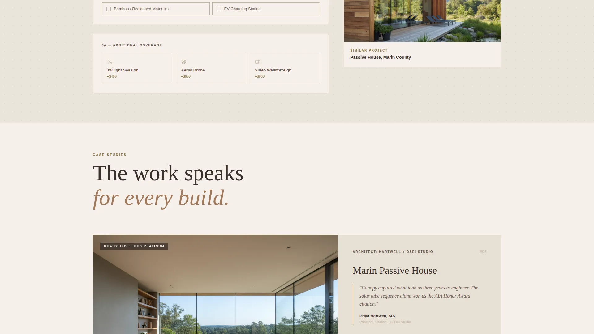 Eco & Green Home Photography Landing Page Template