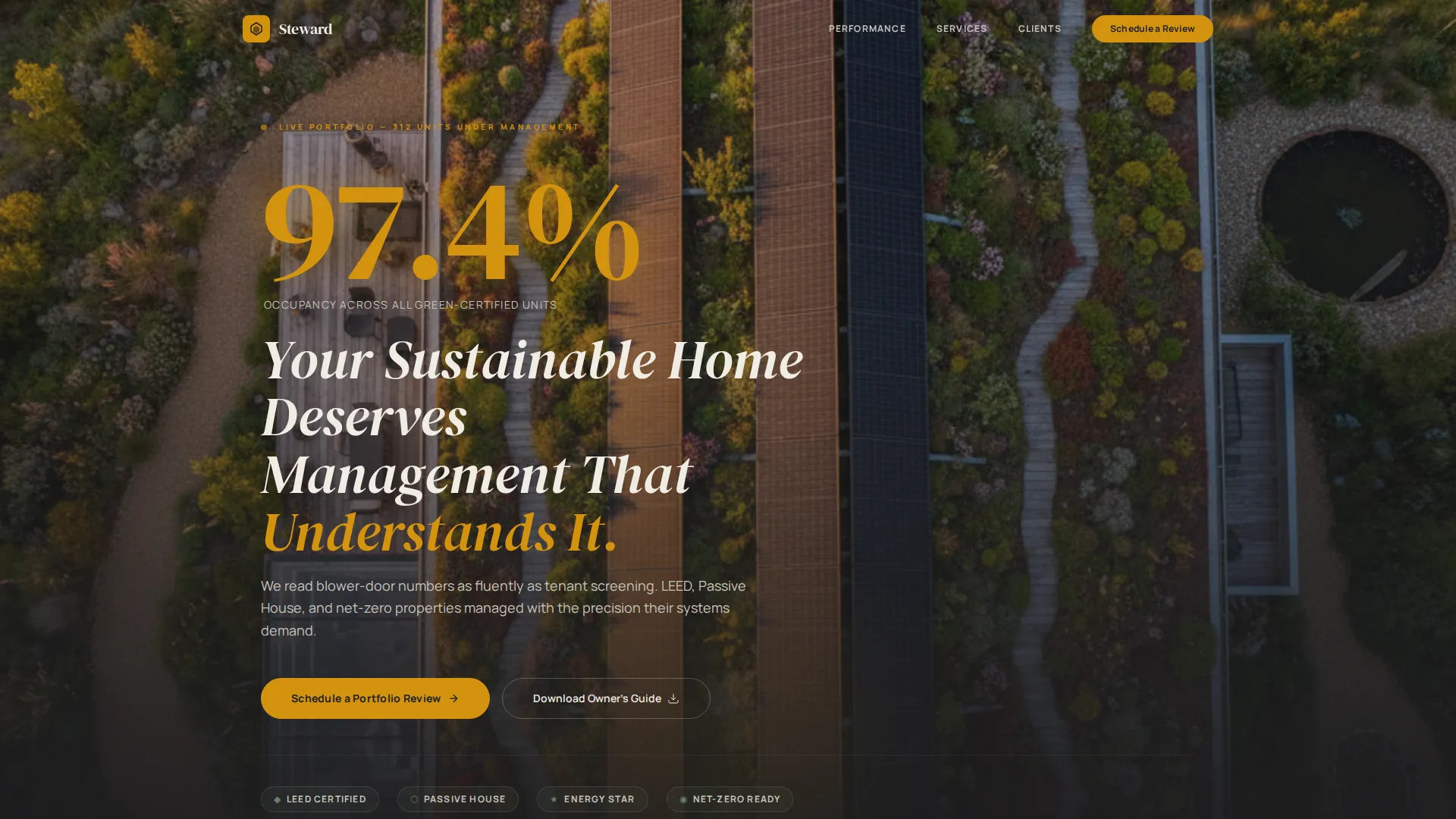 Eco Property Management Landing Page Template
