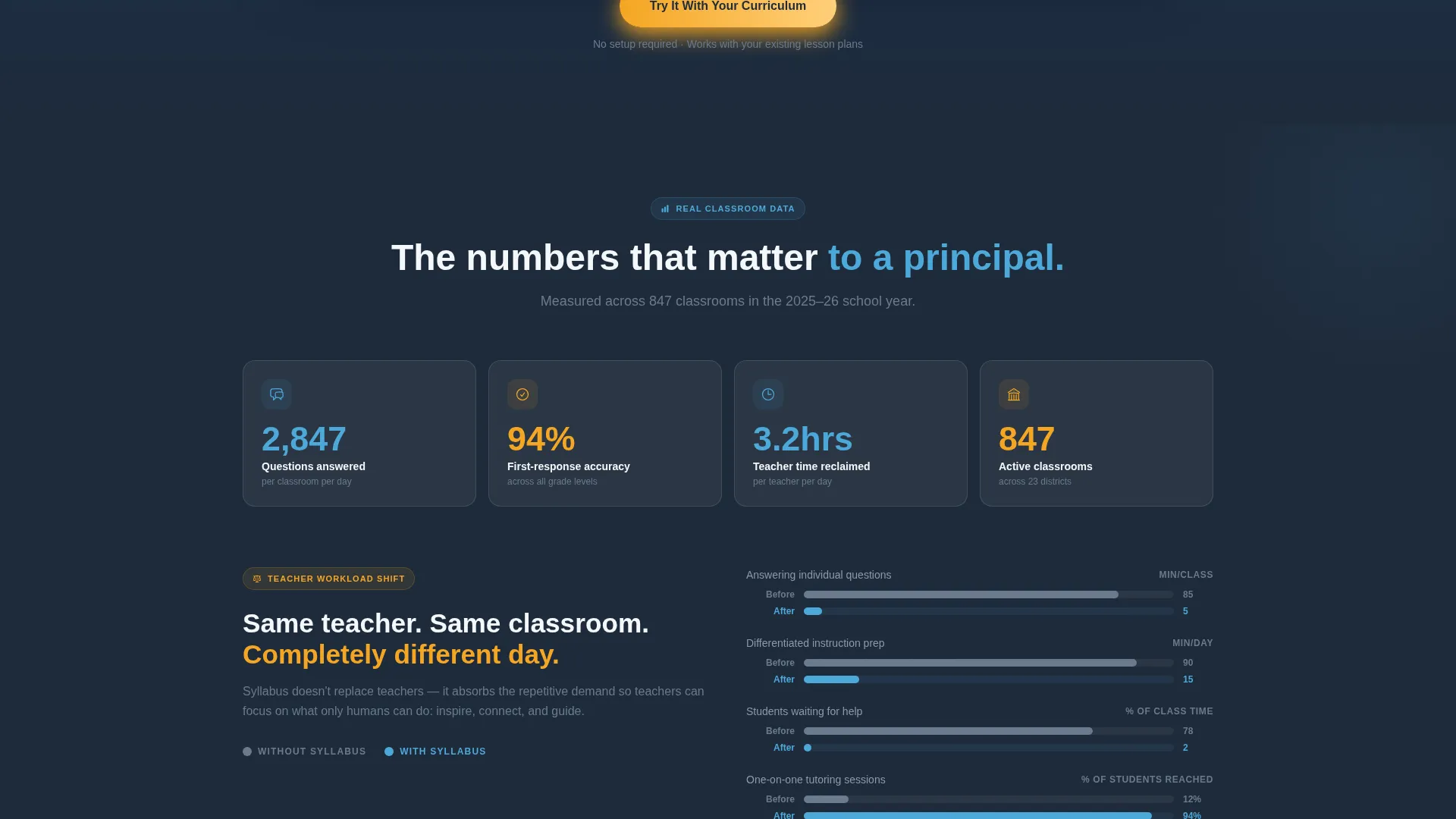 K-12 AI Voice Assistant Landing Page Template