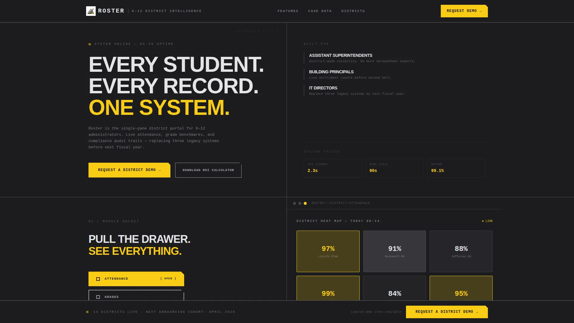 K-12 Client Portal Landing Page Template