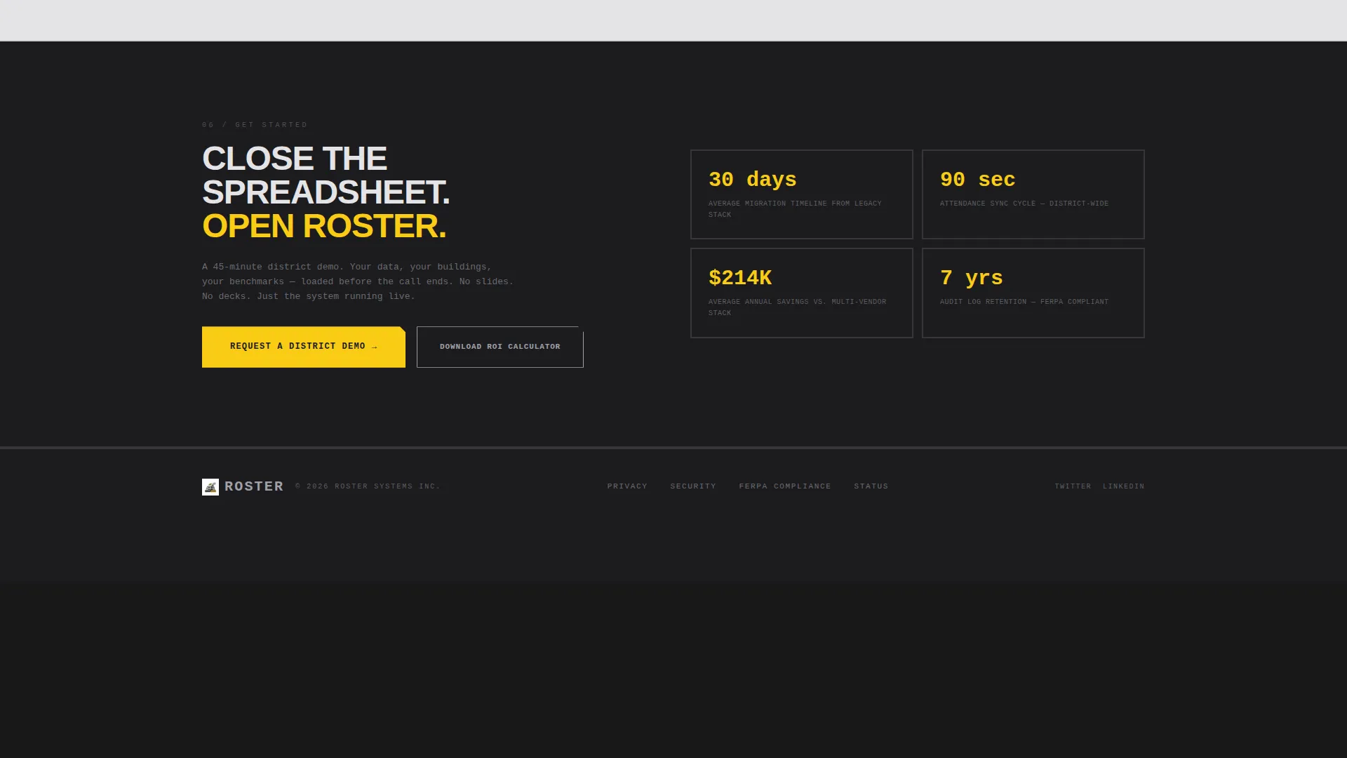 K-12 Client Portal Landing Page Template