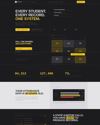 K-12 Client Portal Landing Page Template