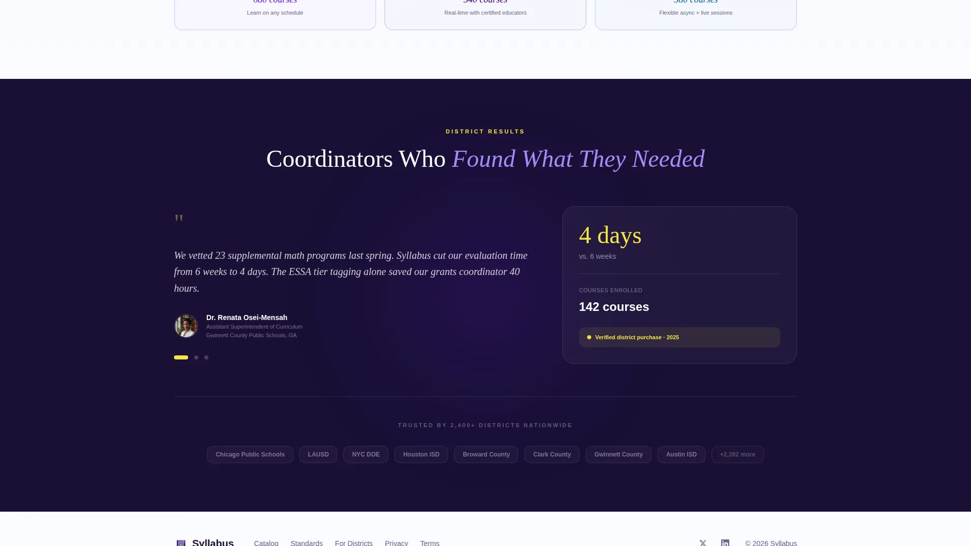 K-12 Course Platform Landing Page Template