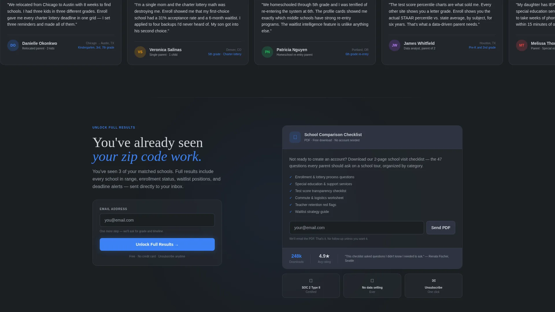 K-12 School Directory Landing Page Template