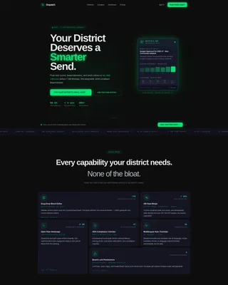 K-12 Email Newsletter Landing Page Template