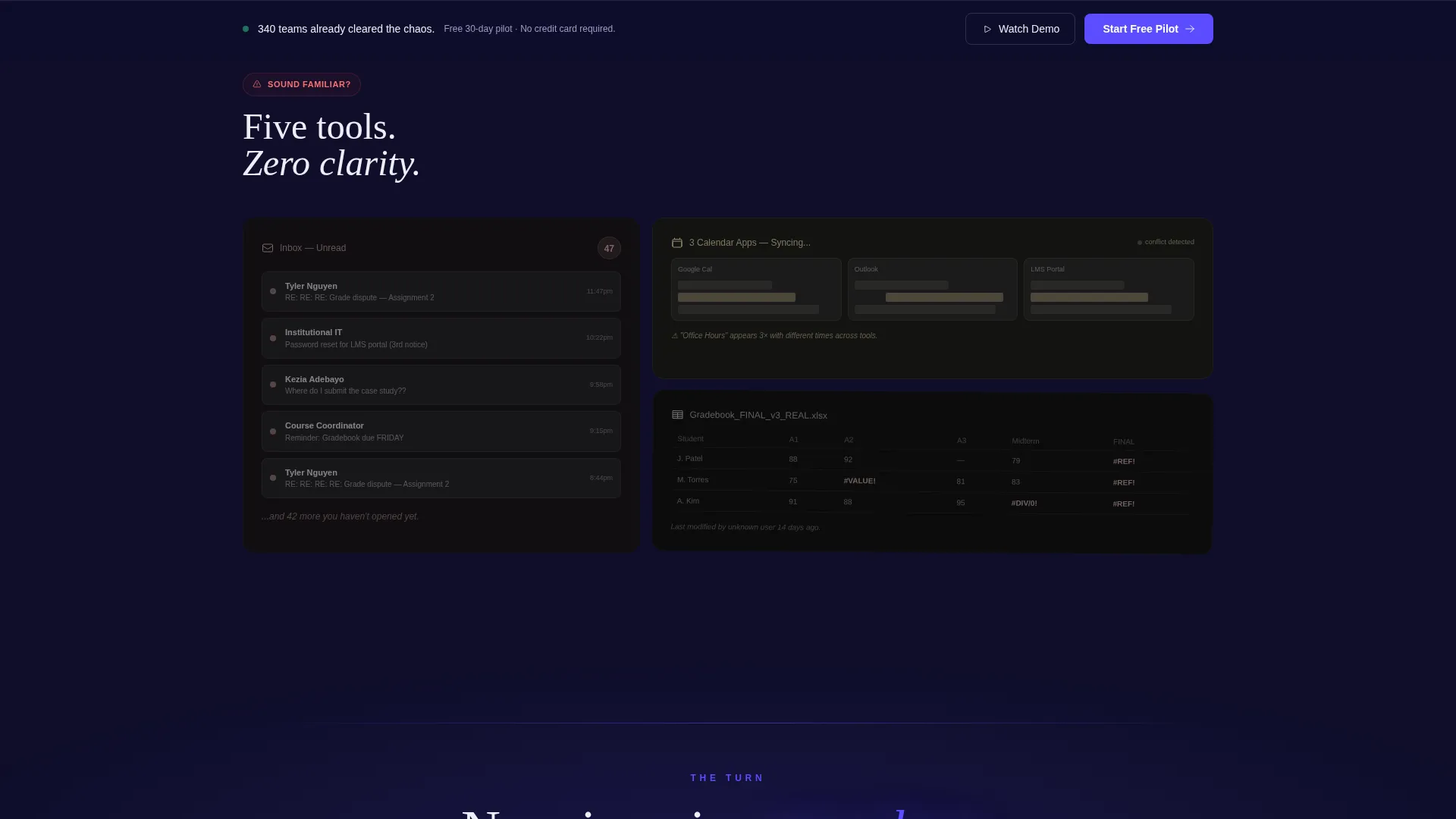LMS Bento Grid Landing Page Template