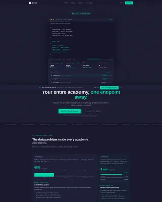 Education Membership Management Landing Page Template