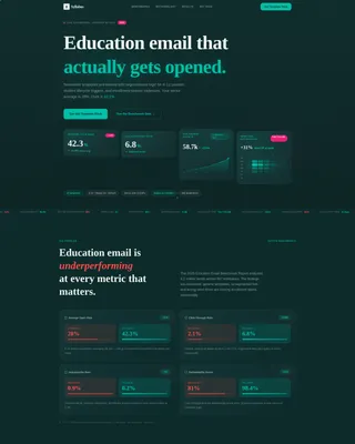 Education Newsletter Landing Page Template