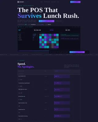 Education POS Landing Page Template | Dashboard Grid