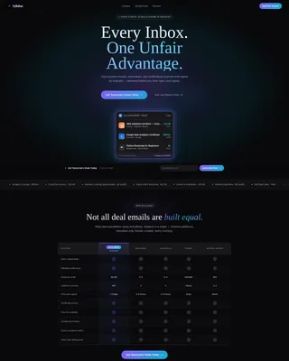 Curated Education Deal Newsletter Landing Page