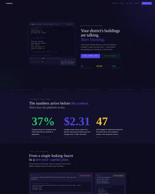 Education Property Management Landing Page Template