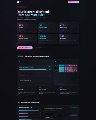 Customer Reengagement Landing Page Template