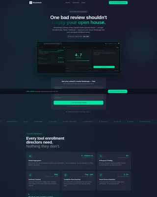 Education Reputation Management Landing Page