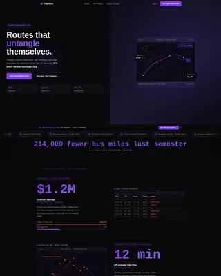 School Bus Route Optimization Landing Page