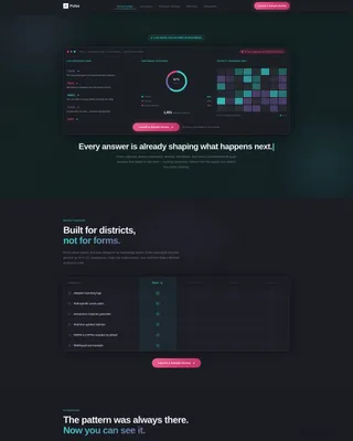 Education Survey & Feedback Landing Page Template