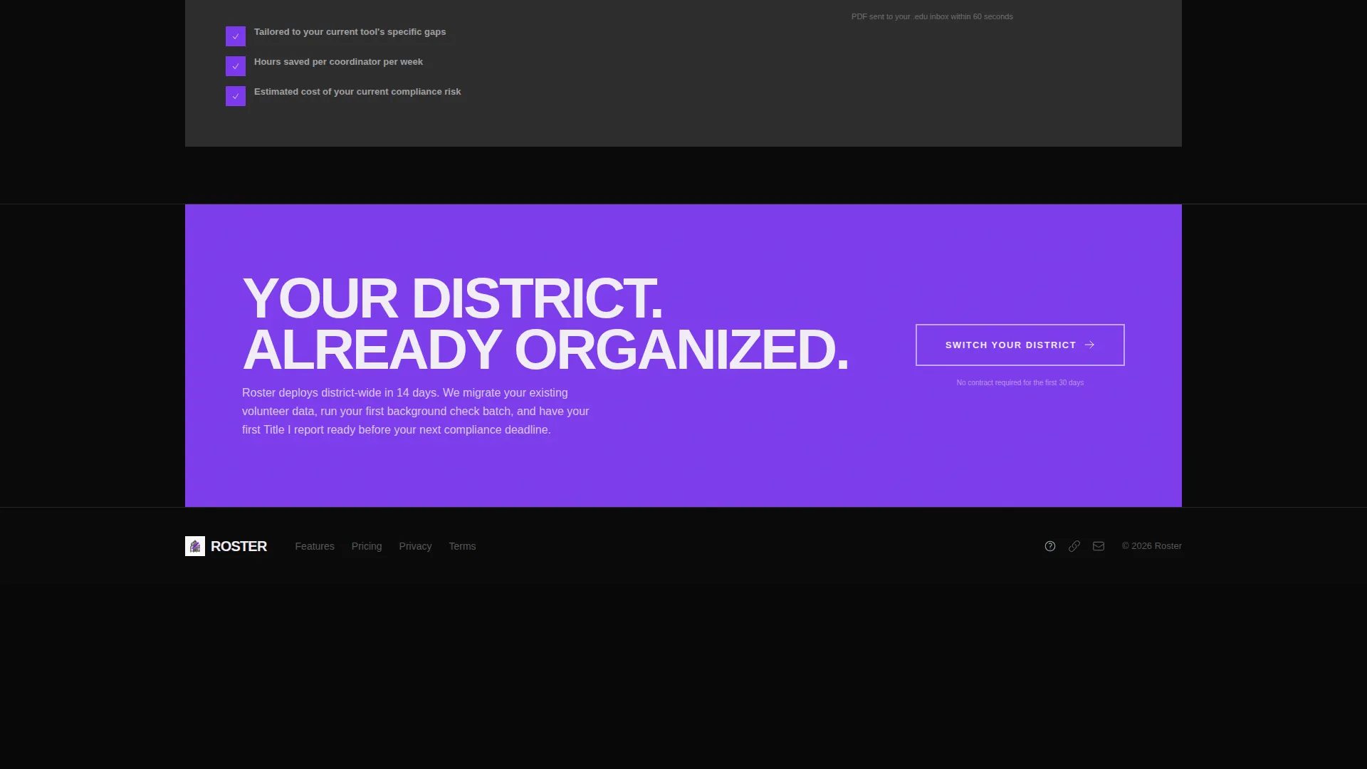 Community Volunteer Landing Page Template