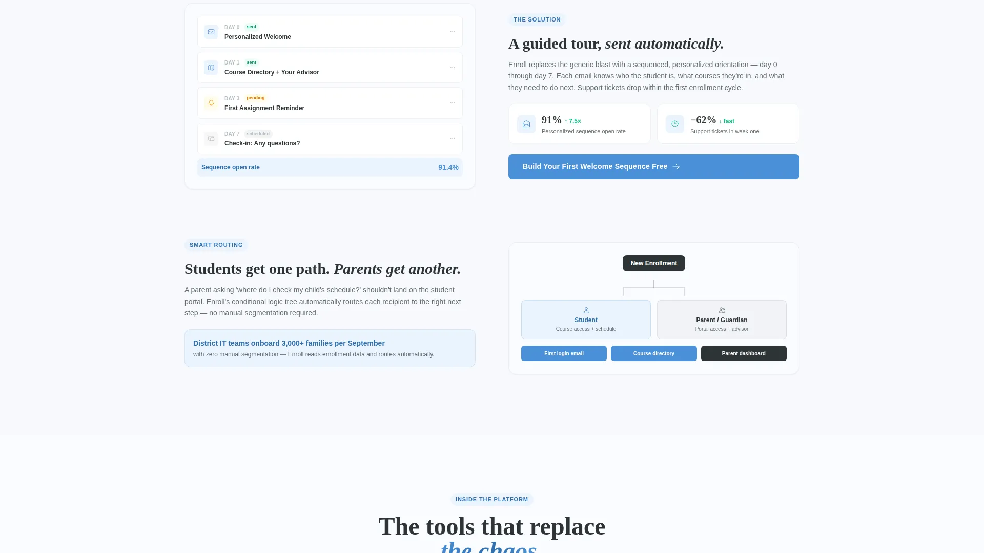 Learner Platform Landing Page Template