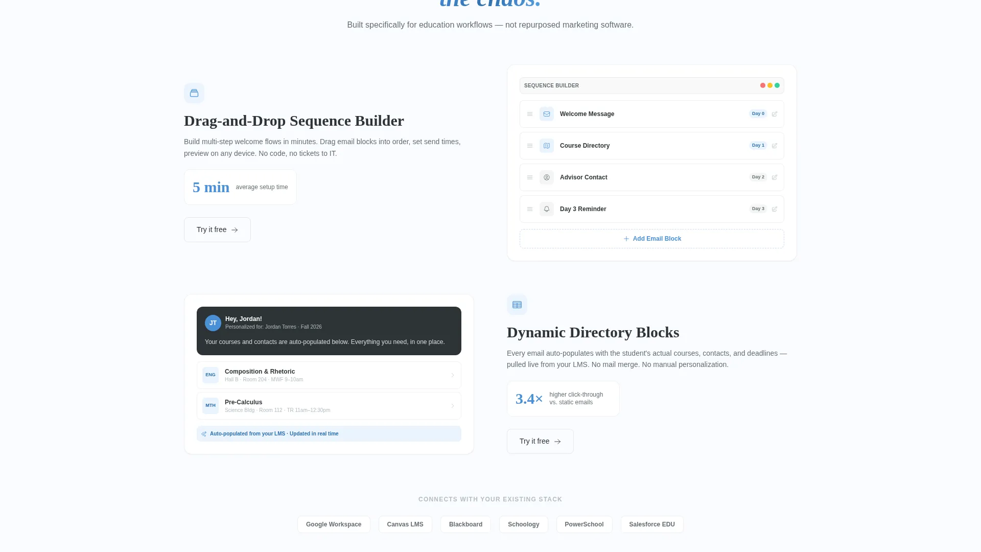 Learner Platform Landing Page Template