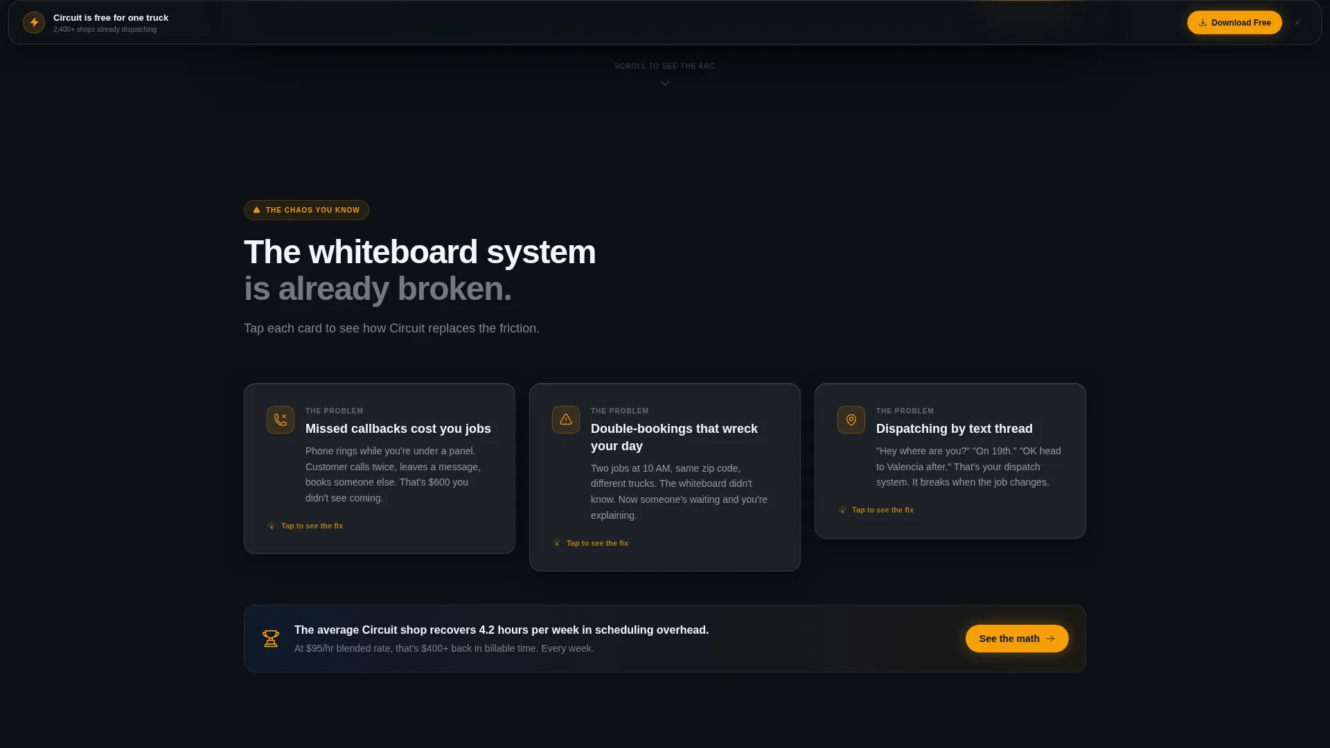 Electrical Booking & Scheduling Landing Page Template