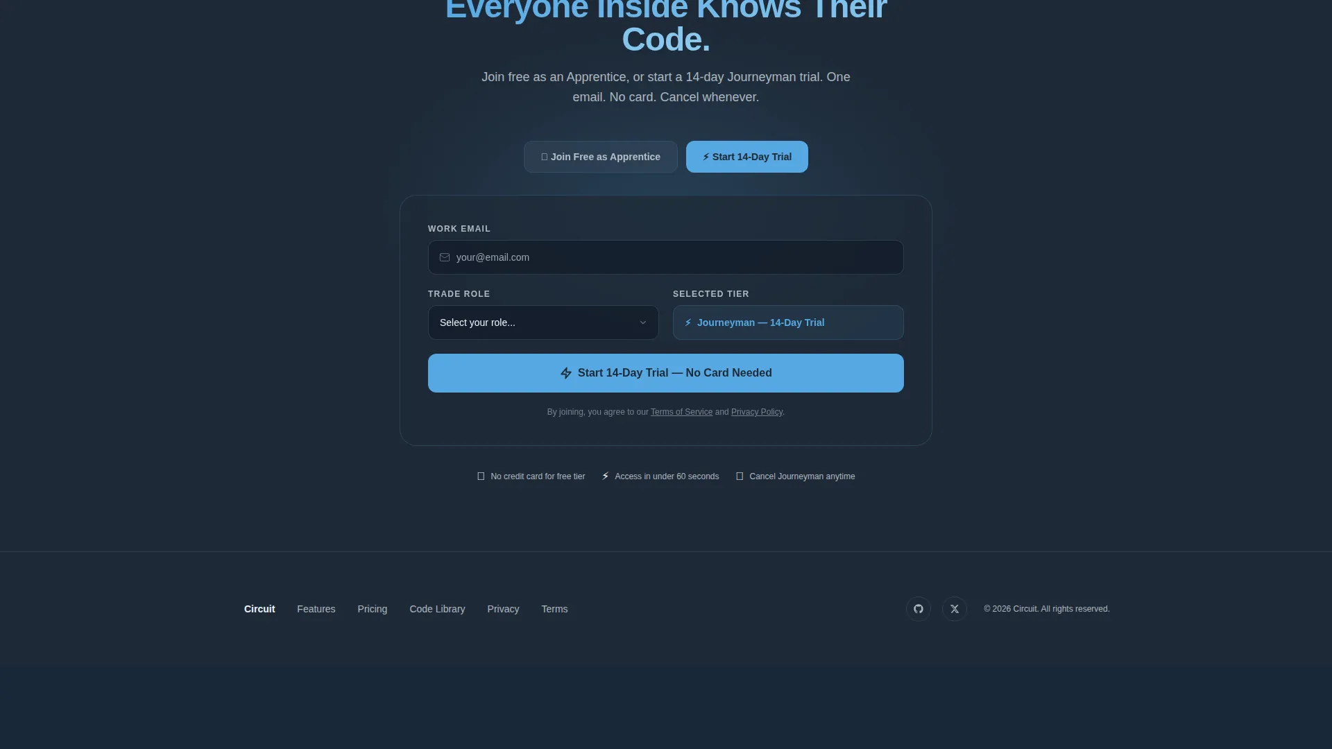 Electrician Forum Comparison Table Landing Page