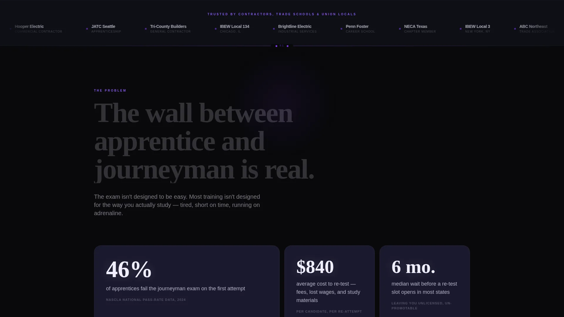 Electrician Training Landing Page Template