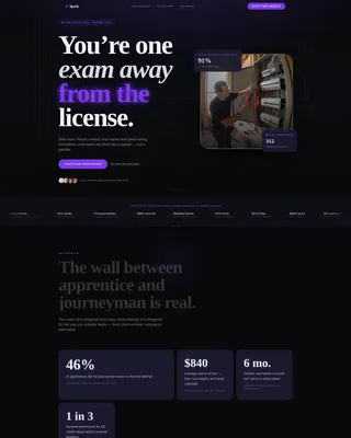 Electrician Training Landing Page Template
