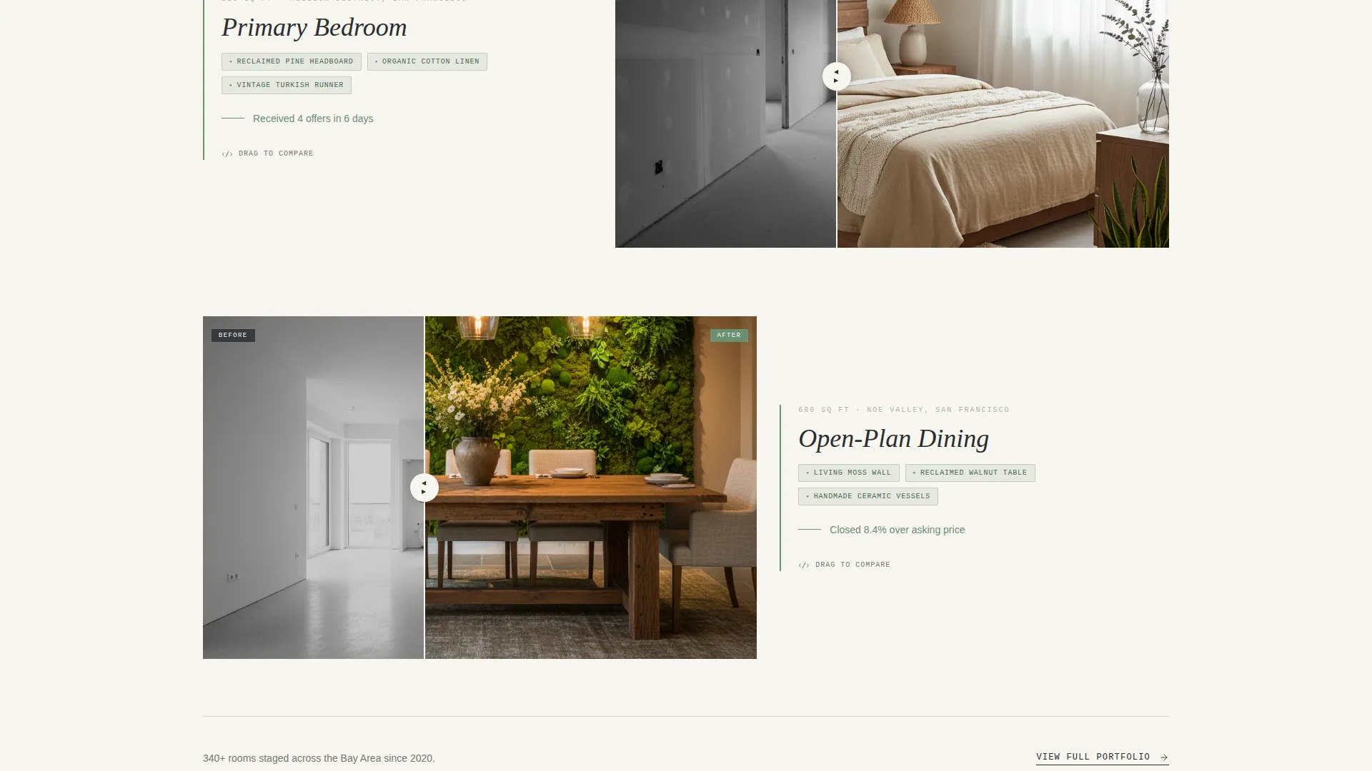 Sustainable Home Staging Landing Page Template
