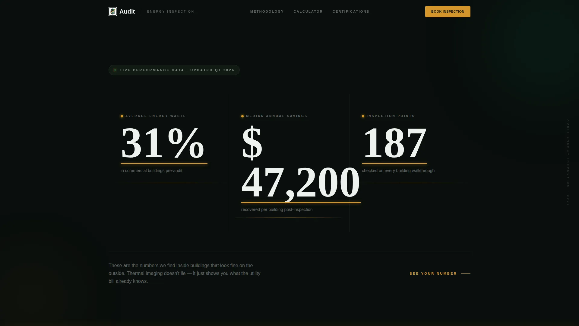 Commercial Energy Audit Landing Page Template