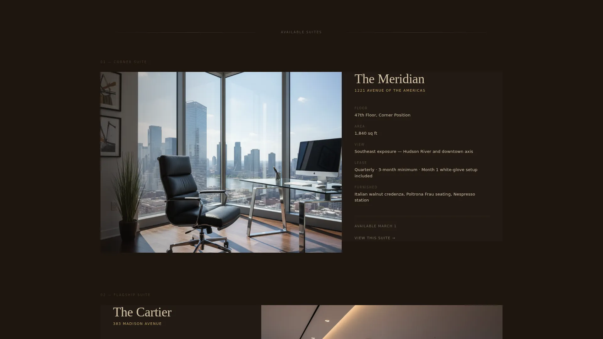 Luxe Executive Office Landing Page Template
