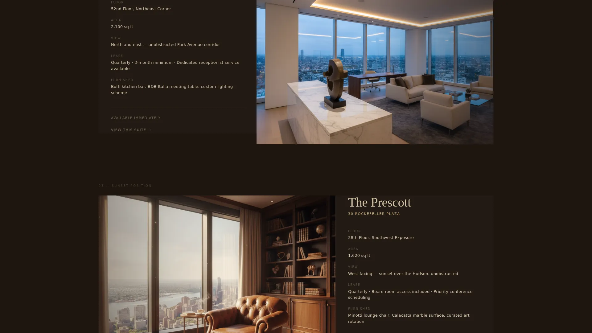 Luxe Executive Office Landing Page Template