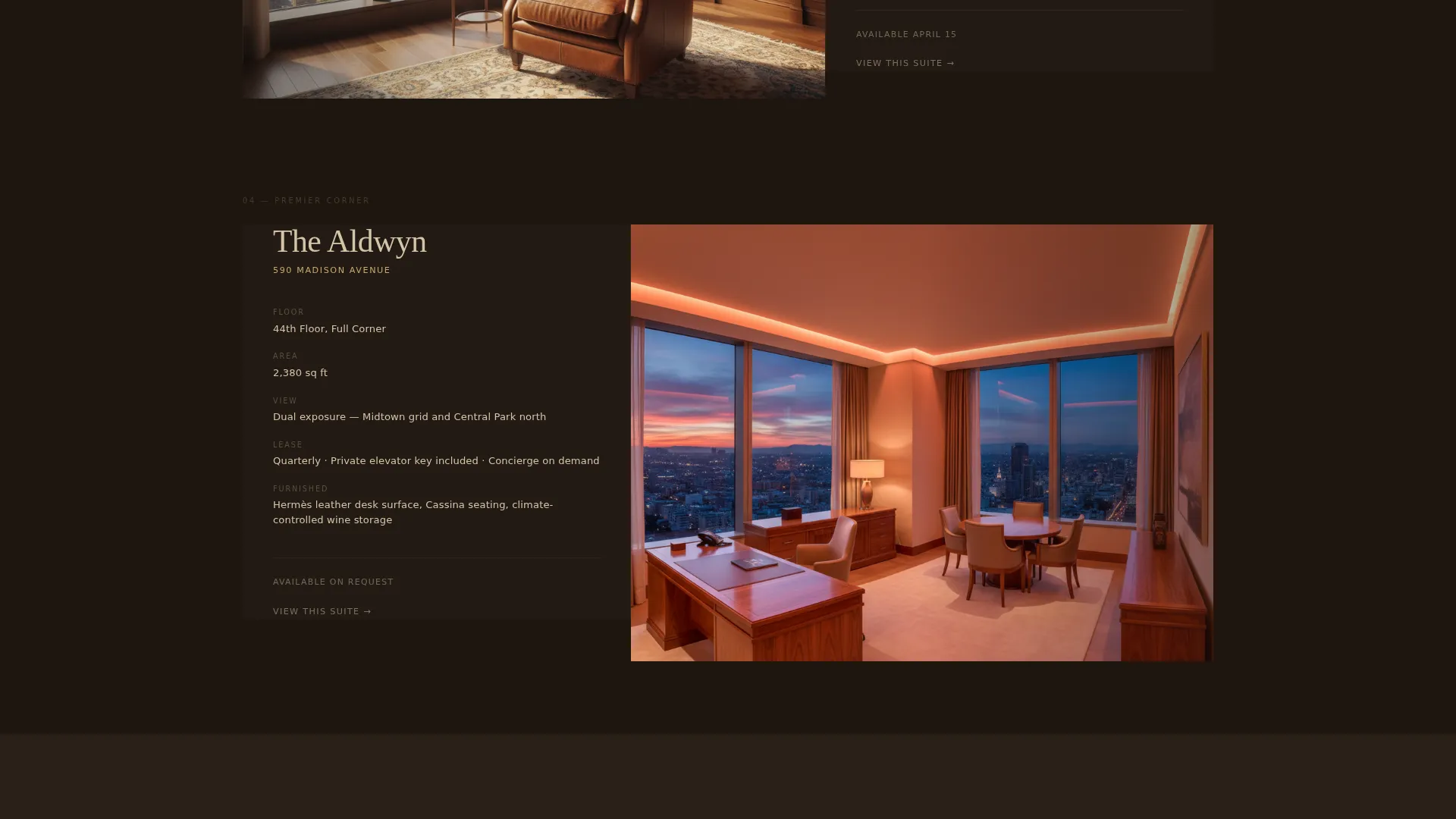 Luxe Executive Office Landing Page Template